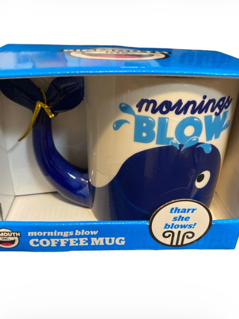 Big Mouth Inc Mornings Blow Whale Coffee Mug New In Box